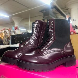 Torrid Burgundy Combat boot - 11.5